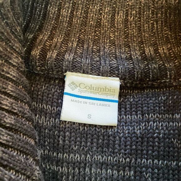 Columbia Sportswear Blk/Grey Zip Front Sweater Sm - Picture 4 of 5